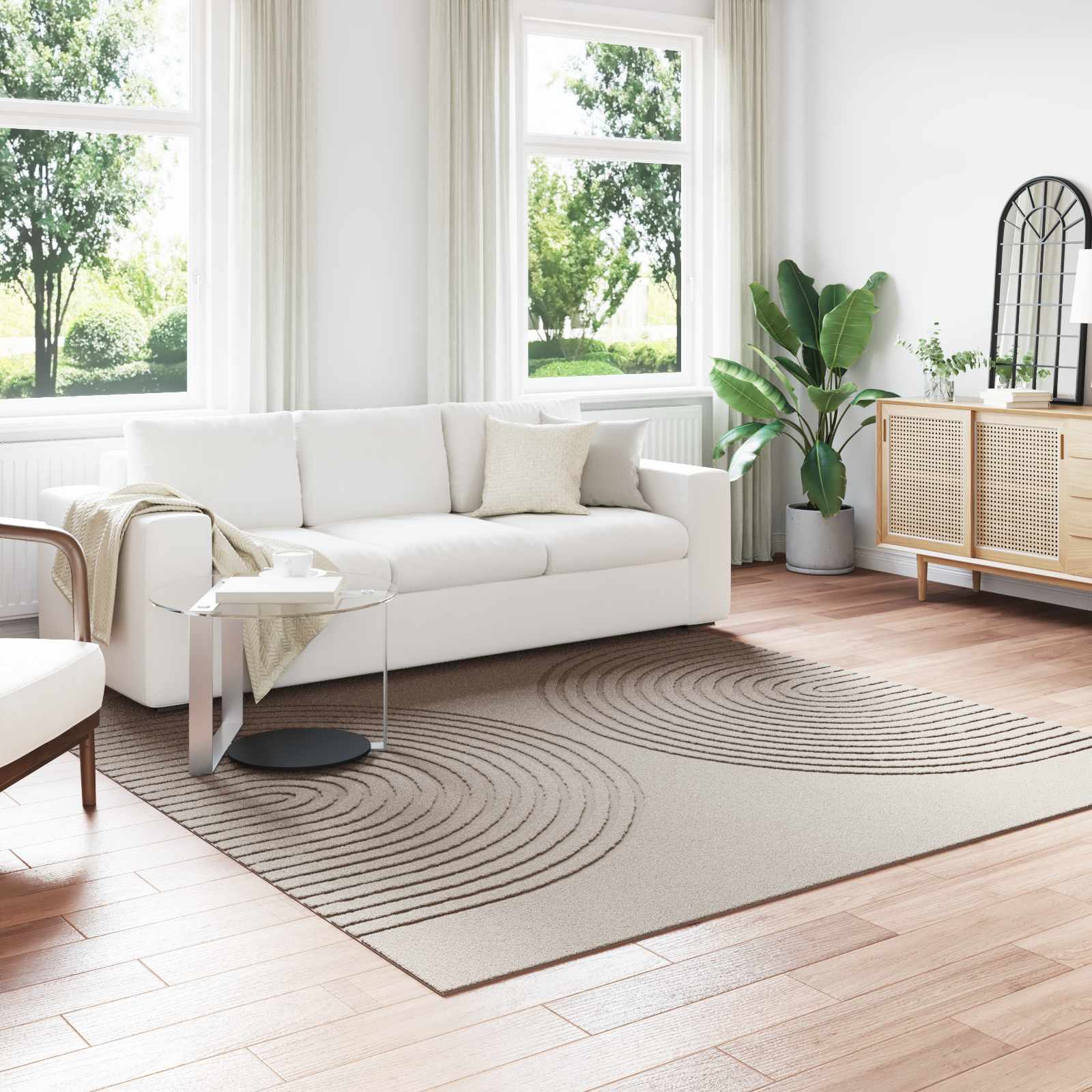 vidaXL Vloerkleden Rechthoekig Crème 150 x 80 cm