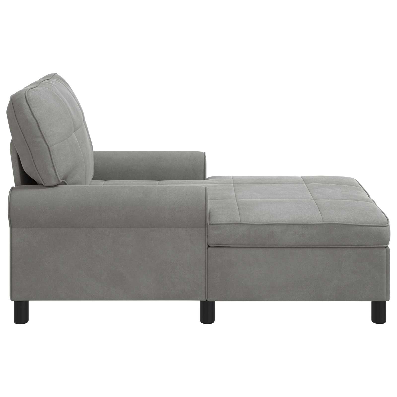 vidaXL Chaise Lounge met kussen Blauw 91 x 157 x 91 cm Fluweel