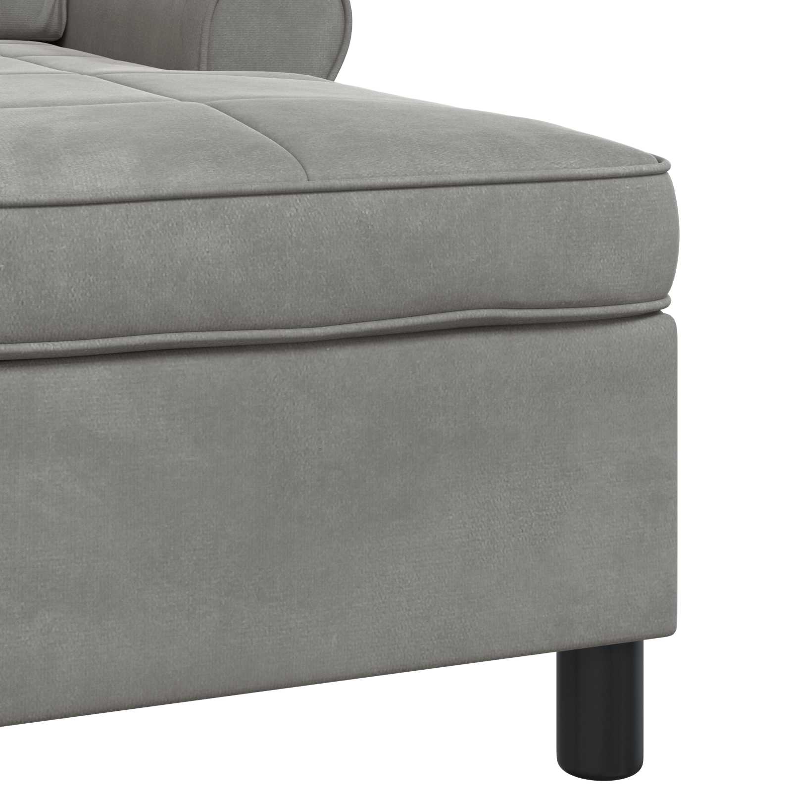 vidaXL Chaise Lounge met kussen Blauw 91 x 157 x 91 cm Fluweel