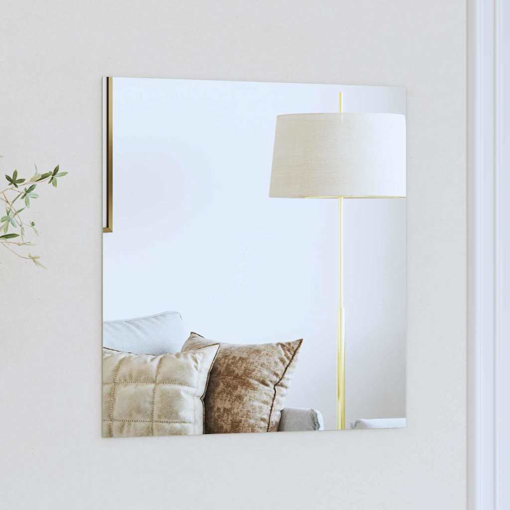 vidaXL Wandspiegel 40 x 40 cm gehard glas