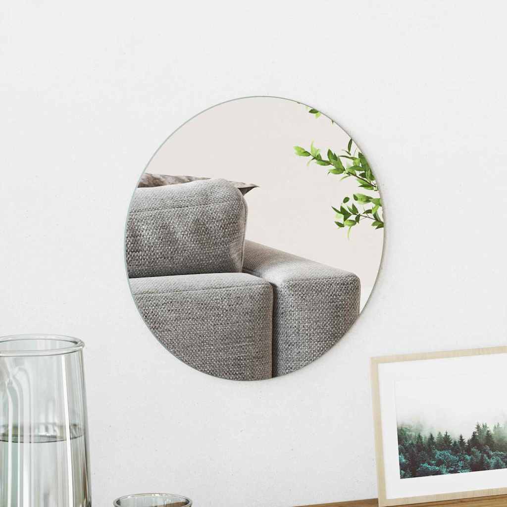 vidaXL Wandspiegel 40 x 40 cm gehard glas
