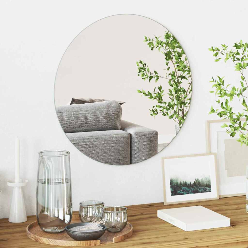 vidaXL Wandspiegel 40 x 40 cm gehard glas