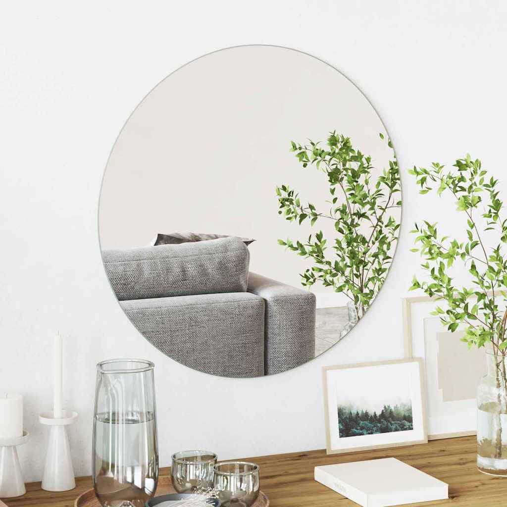 vidaXL Wandspiegel 40 x 40 cm gehard glas