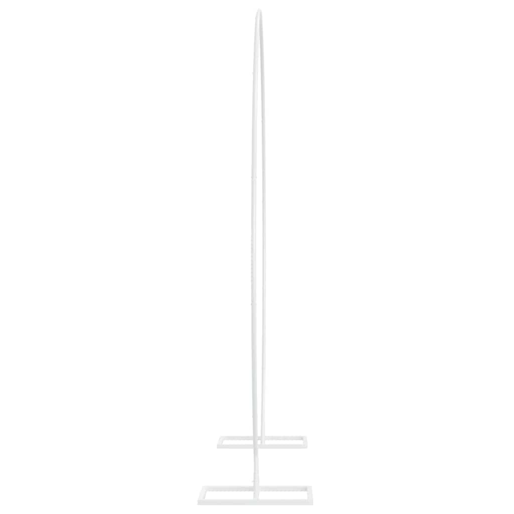 vidaXL Trouwrand Wit 220 x 45 x 200 cm Staal