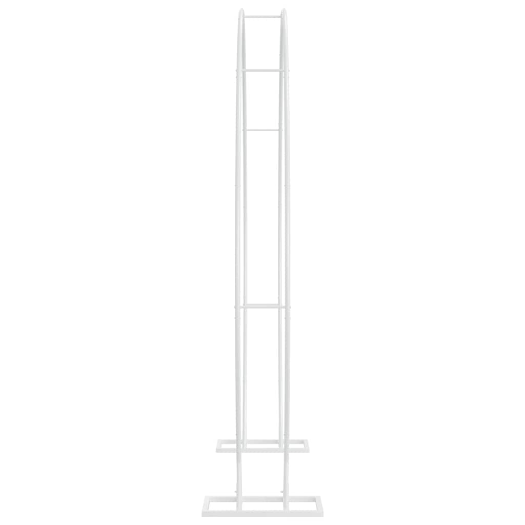 vidaXL Trouwrand Wit 220 x 45 x 200 cm Staal