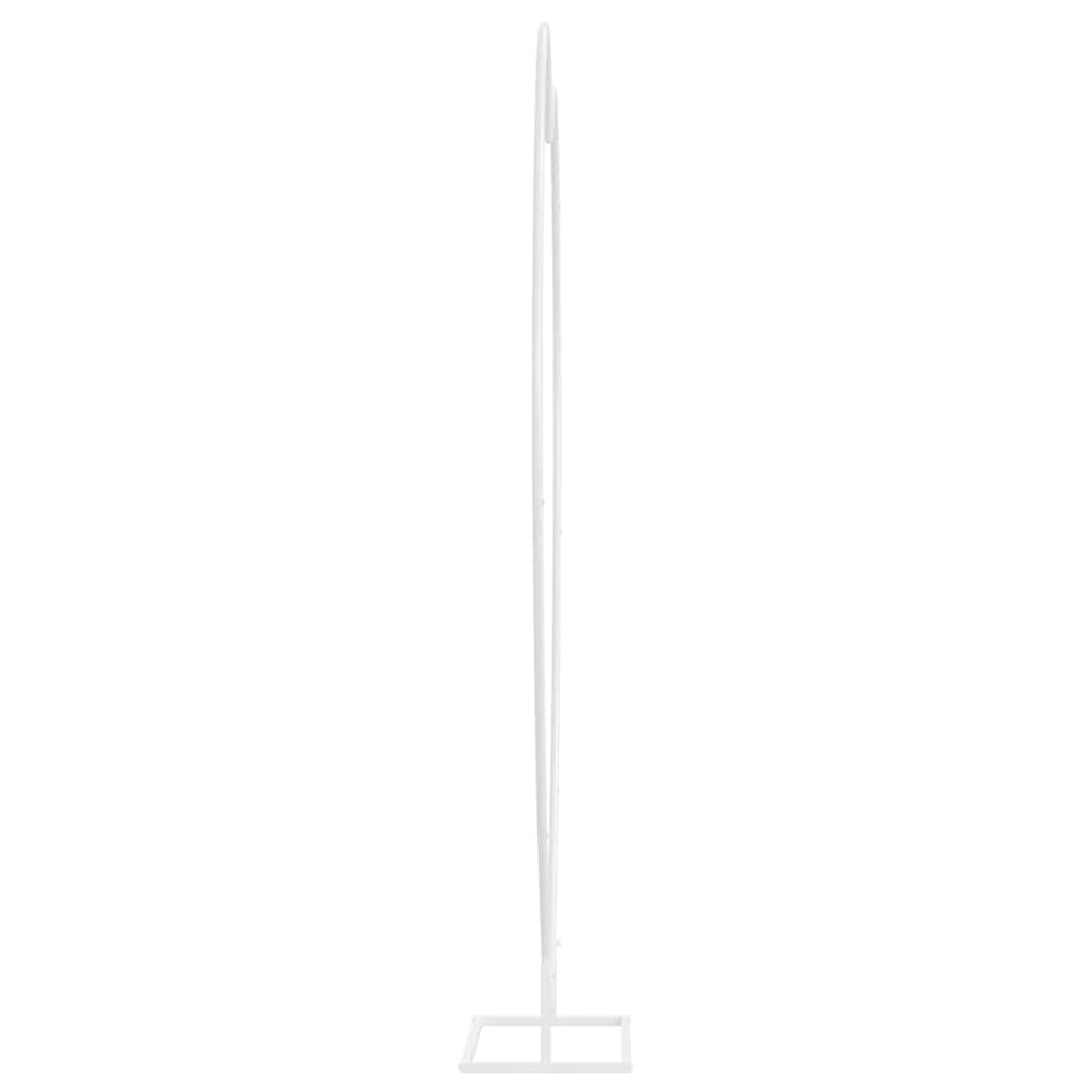 vidaXL Trouwrand Wit 195 x 35 x 211 cm Staal