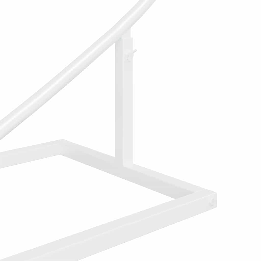 vidaXL Trouwrand Wit 195 x 35 x 211 cm Staal