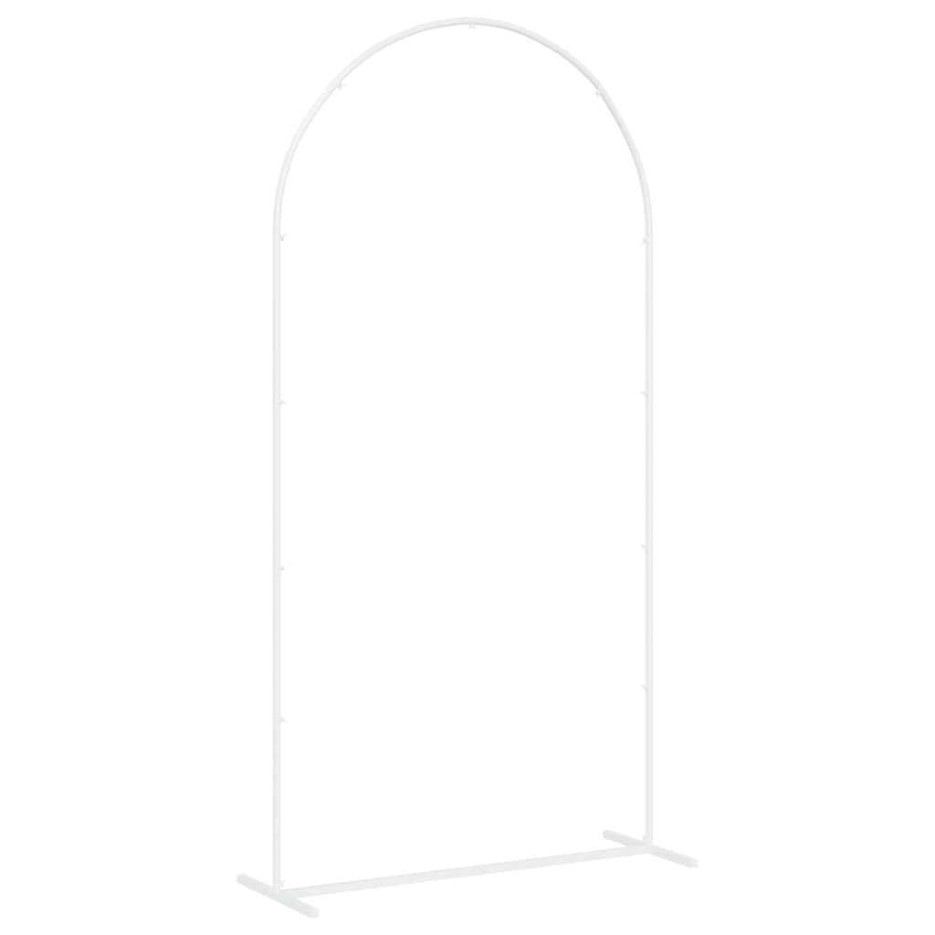 vidaXL Trouwrand Wit 100 x 39 x 200 cm Staal