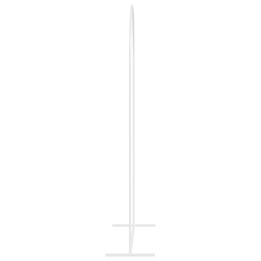 vidaXL Trouwrand Wit 100 x 39 x 200 cm Staal