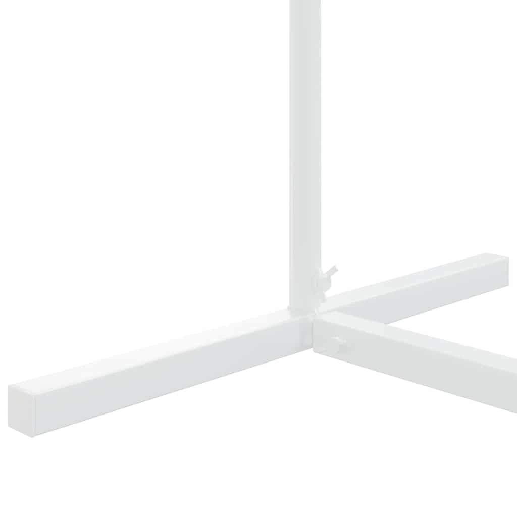 vidaXL Trouwrand Wit 100 x 39 x 200 cm Staal
