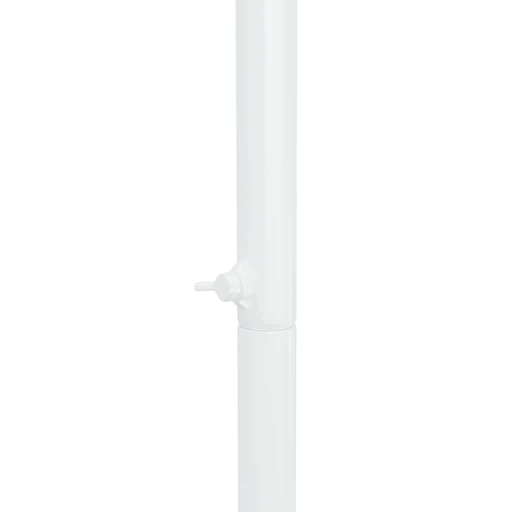 vidaXL Trouwrand 3 pcs Wit Staal