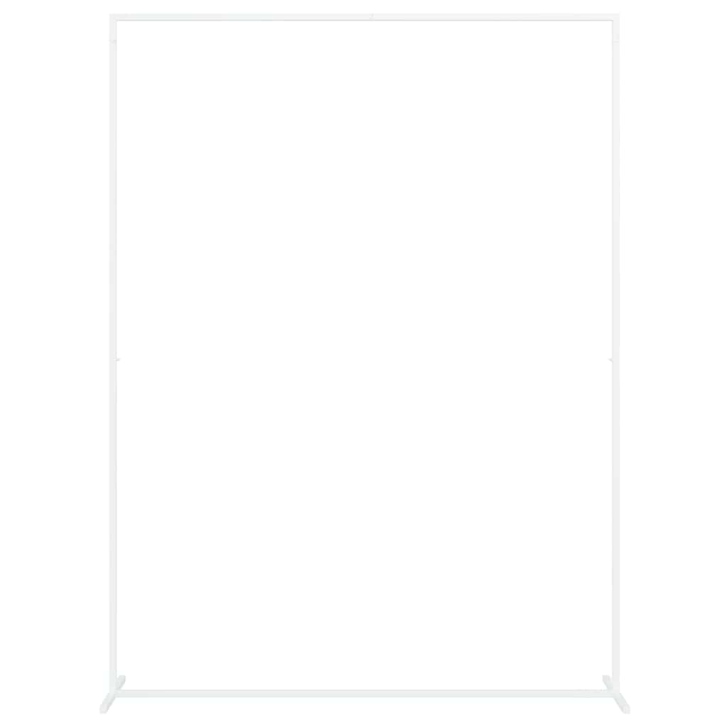 vidaXL Trouwrand Wit 150 x 45.9 x 200 cm Staal