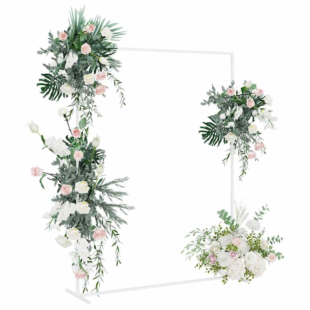 vidaXL Trouwrand Wit 150 x 45.9 x 200 cm Staal
