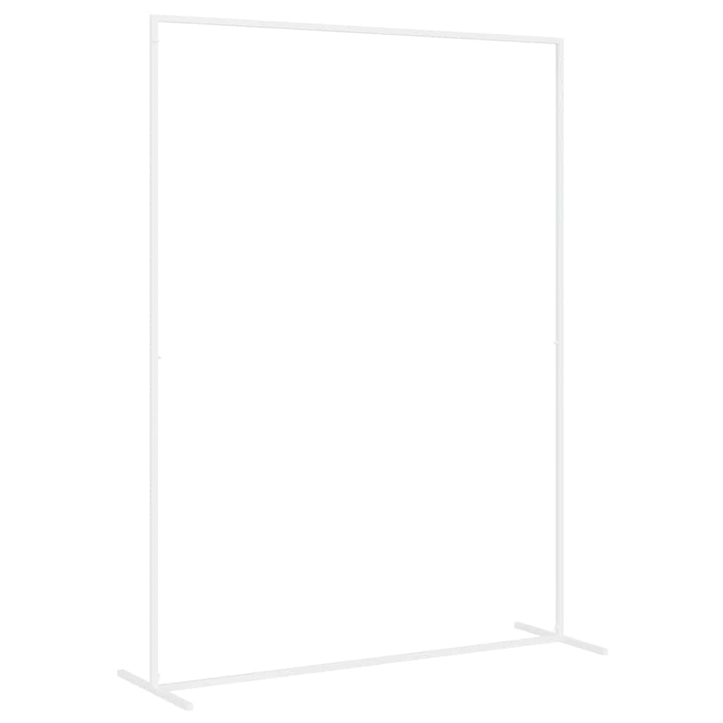 vidaXL Trouwrand Wit 150 x 45.9 x 200 cm Staal