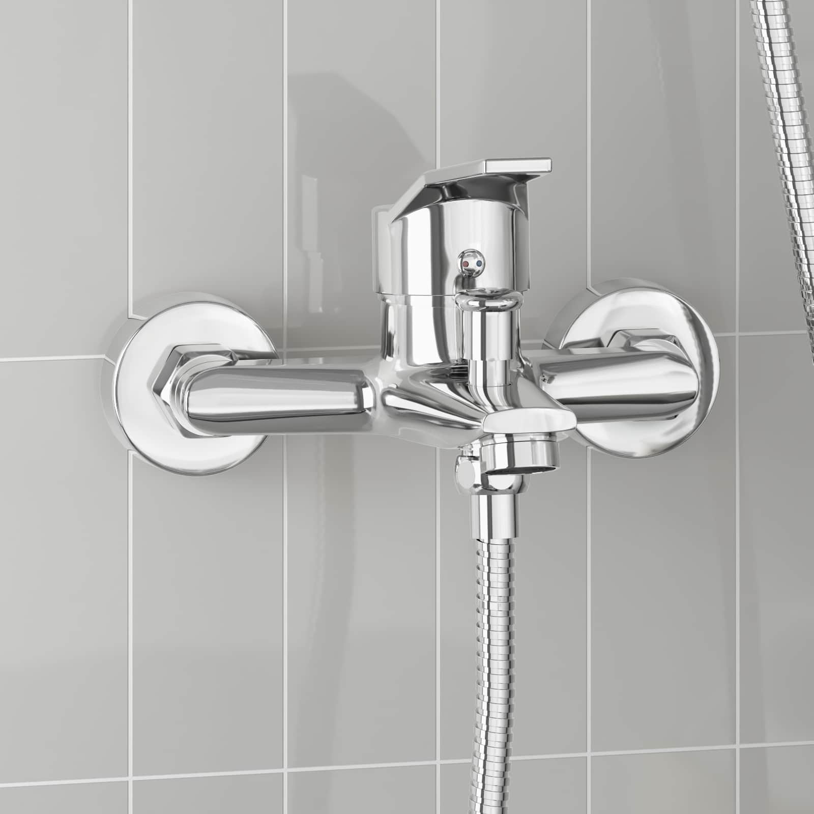 vidaXL Douchemengkraan Chroom G 1 / 2 inch
