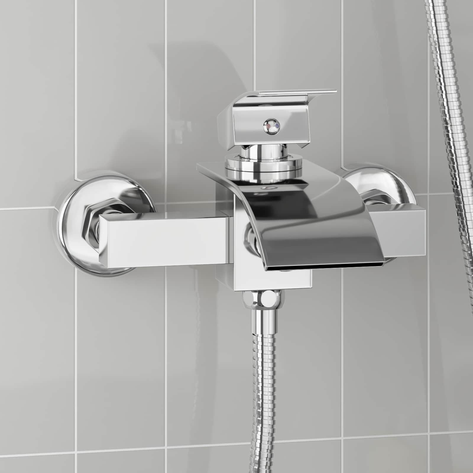 vidaXL Douchemengkraan Chroom G 1 / 2 inch