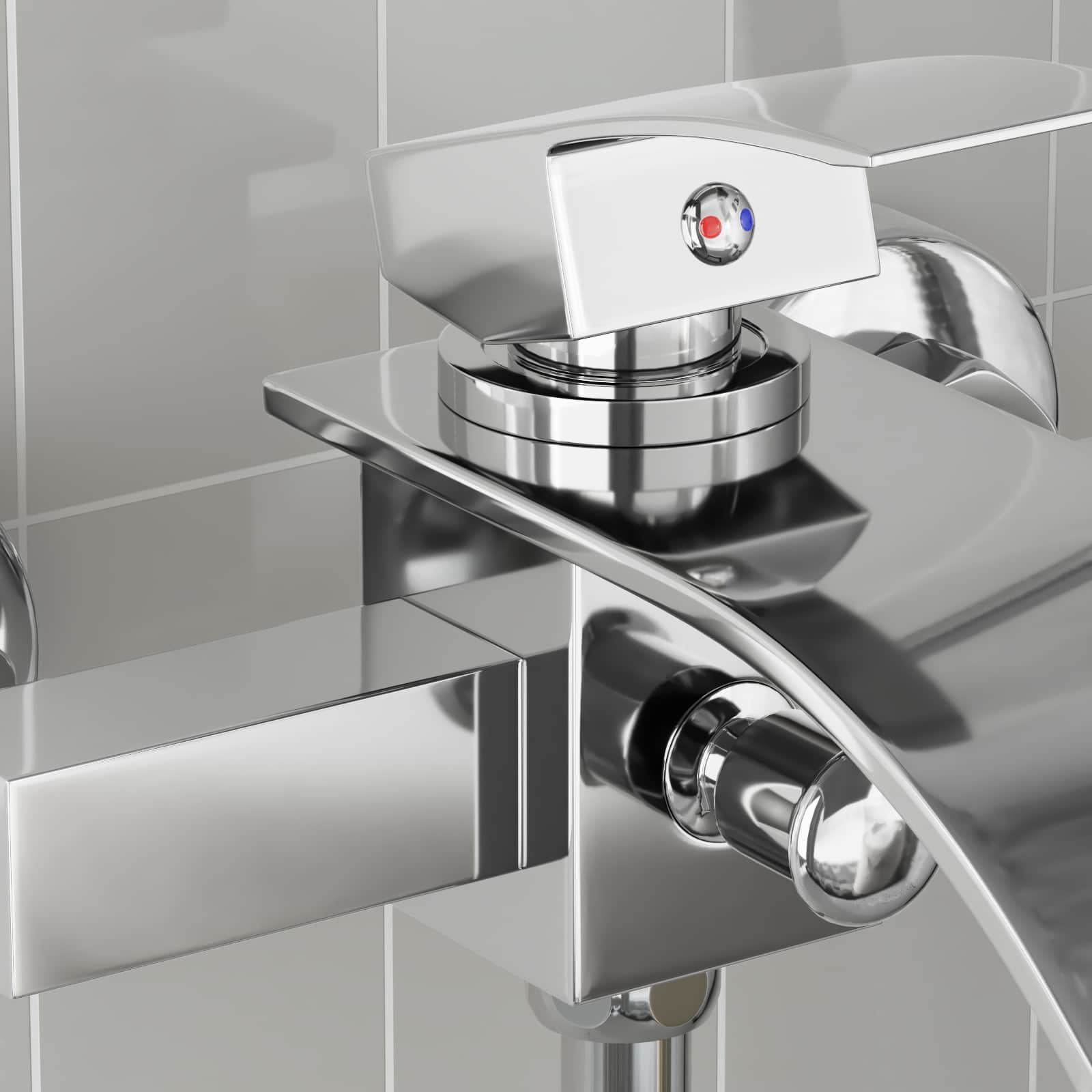 vidaXL Douchemengkraan Chroom G 1 / 2 inch