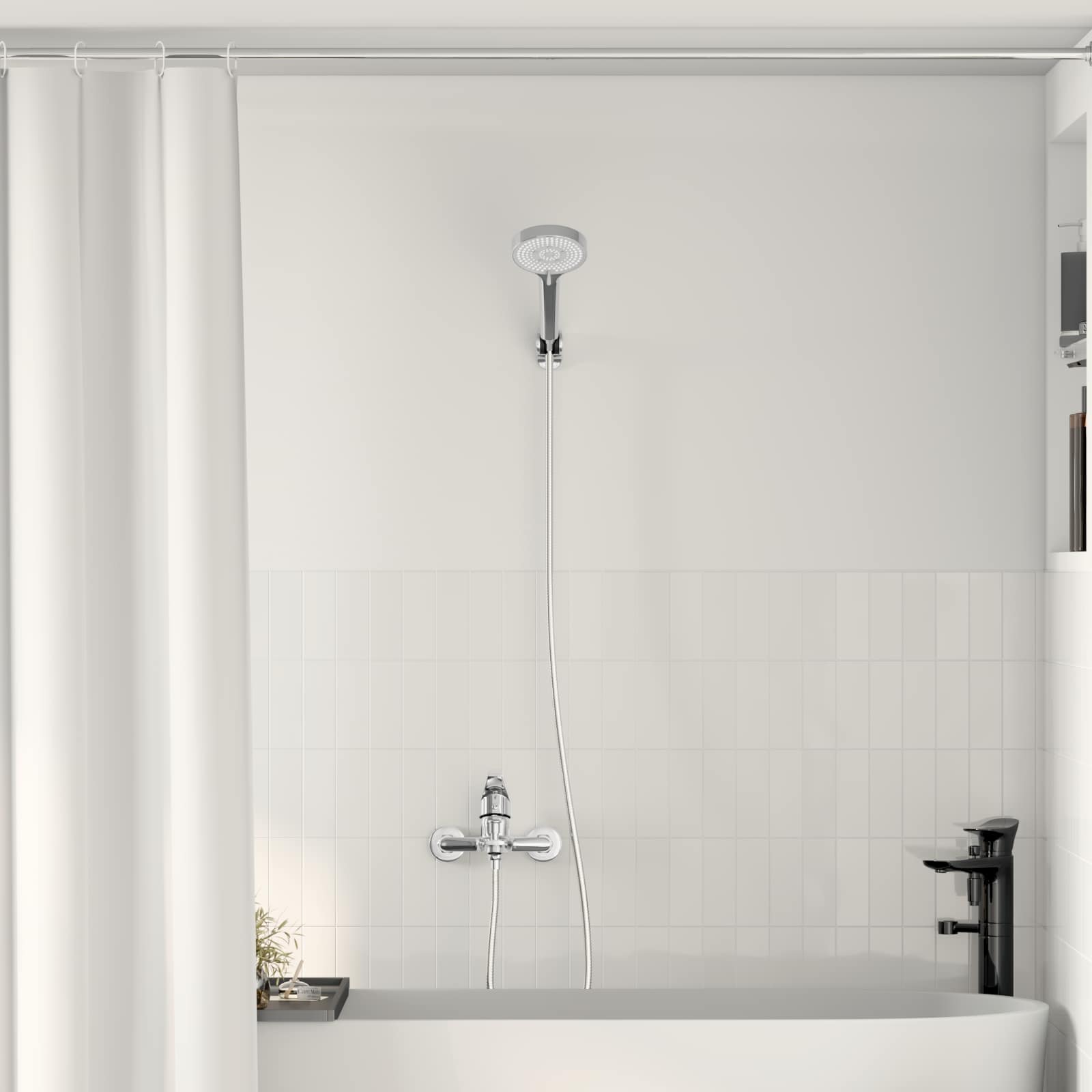 vidaXL Douchemengkraan Chroom G 1 / 2 inch