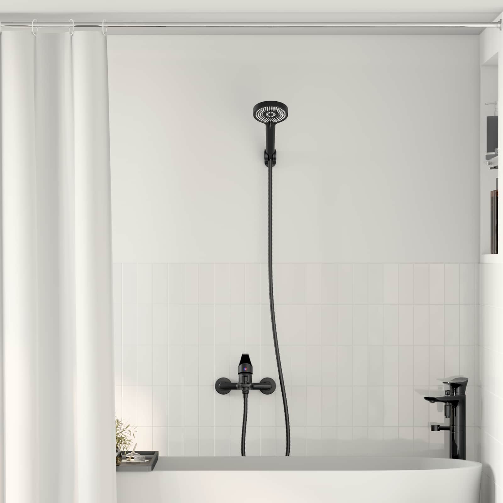 vidaXL Douchemengkraan Chroom G 1 / 2 inch