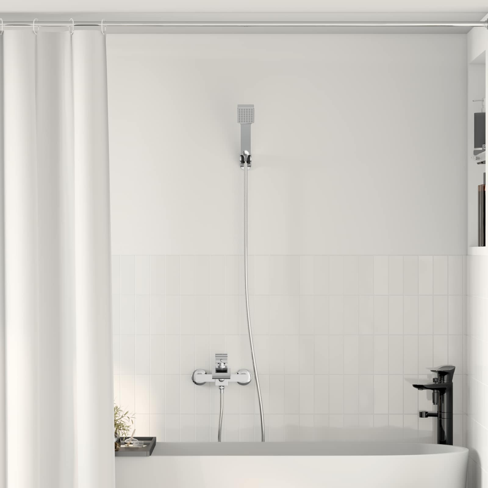 vidaXL Douchemengkraan Chroom G 1 / 2 inch