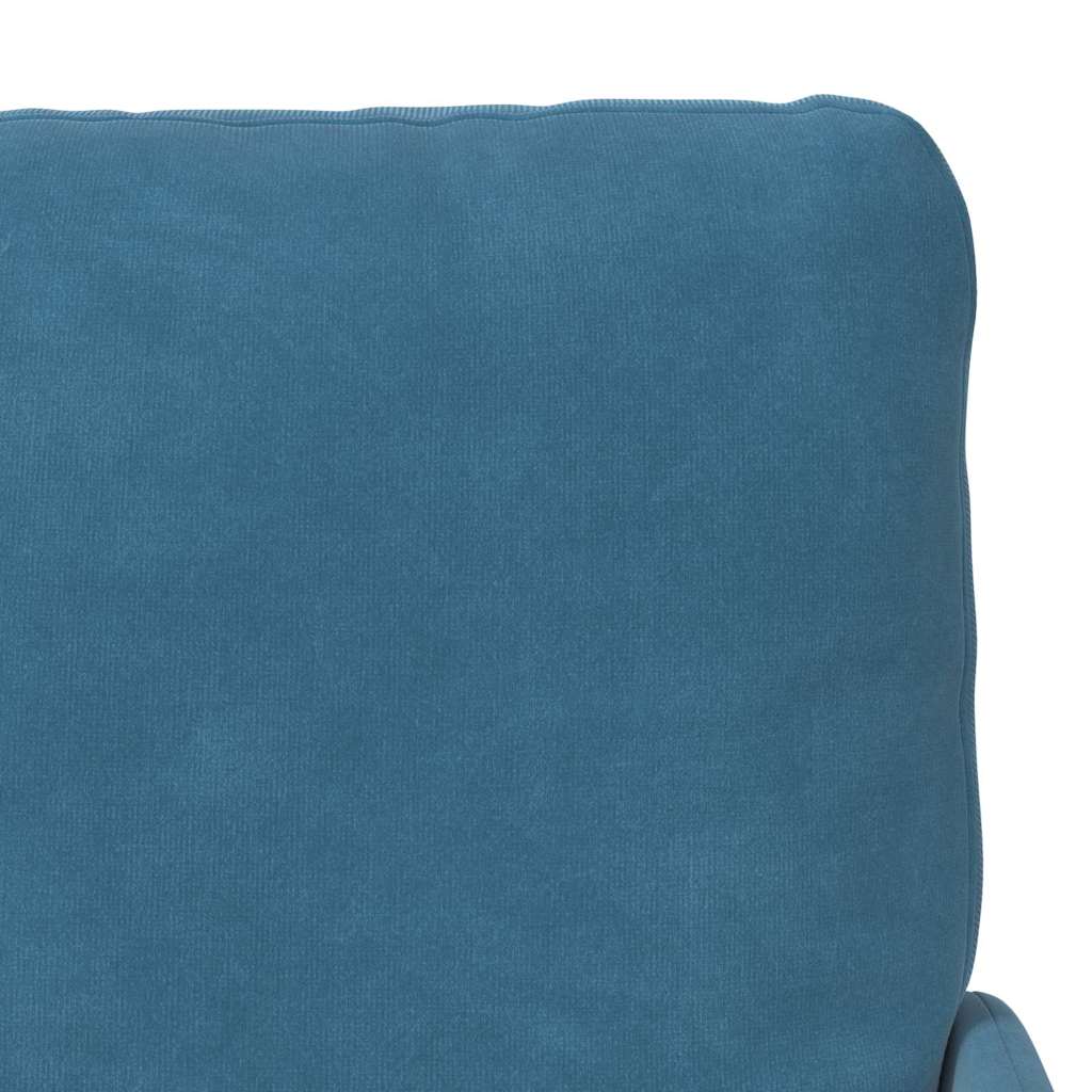 vidaXL Banken met kussen 55cm Blauw Multiplex