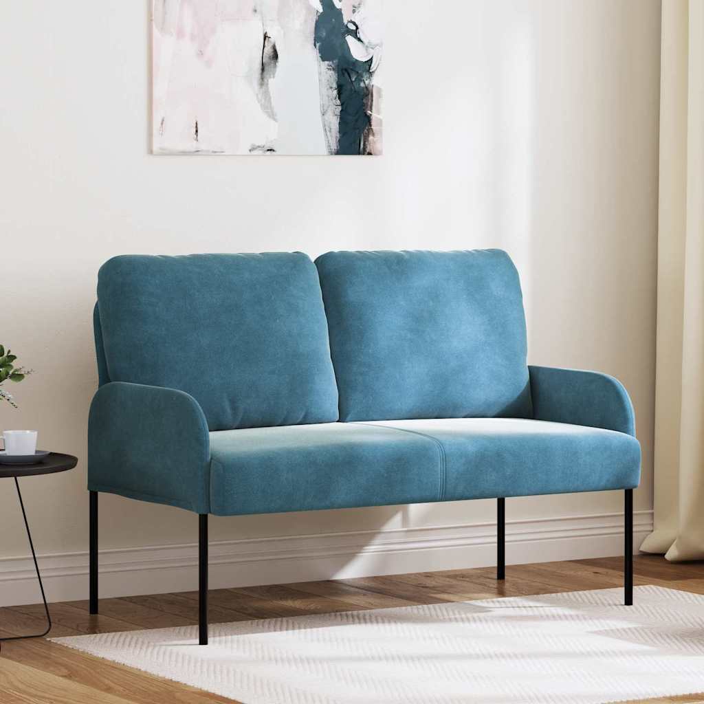 vidaXL Banken met kussen 55cm Blauw Multiplex