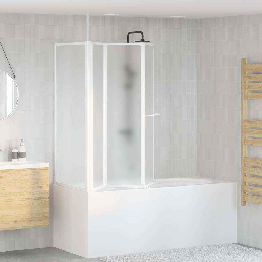 vidaXL Bad Scheidingswand Mat 120 x 70 x 137 cm Aluminium