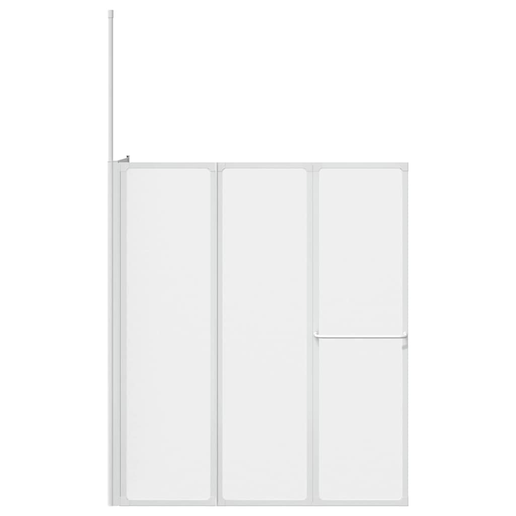 vidaXL Bad Scheidingswand Mat 120 x 70 x 137 cm Aluminium
