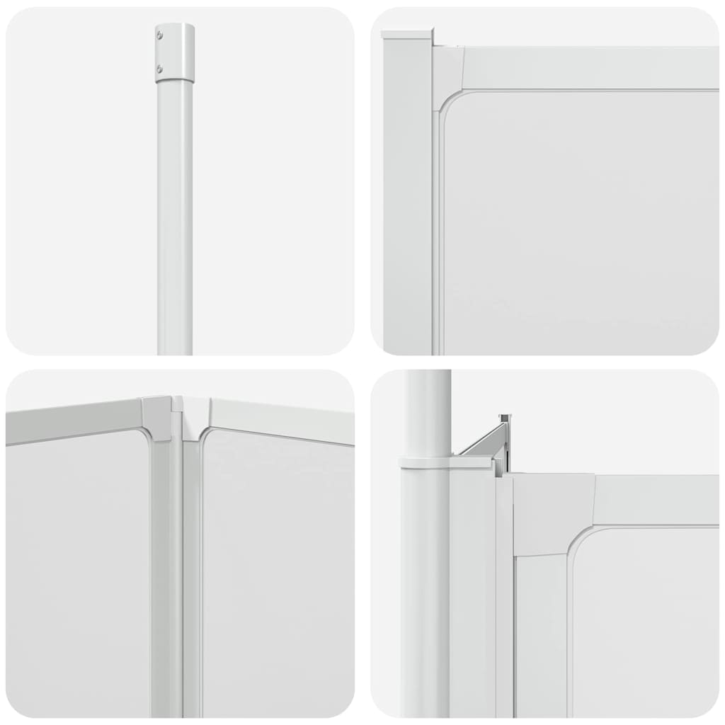 vidaXL Bad Scheidingswand Mat 120 x 70 x 137 cm Aluminium