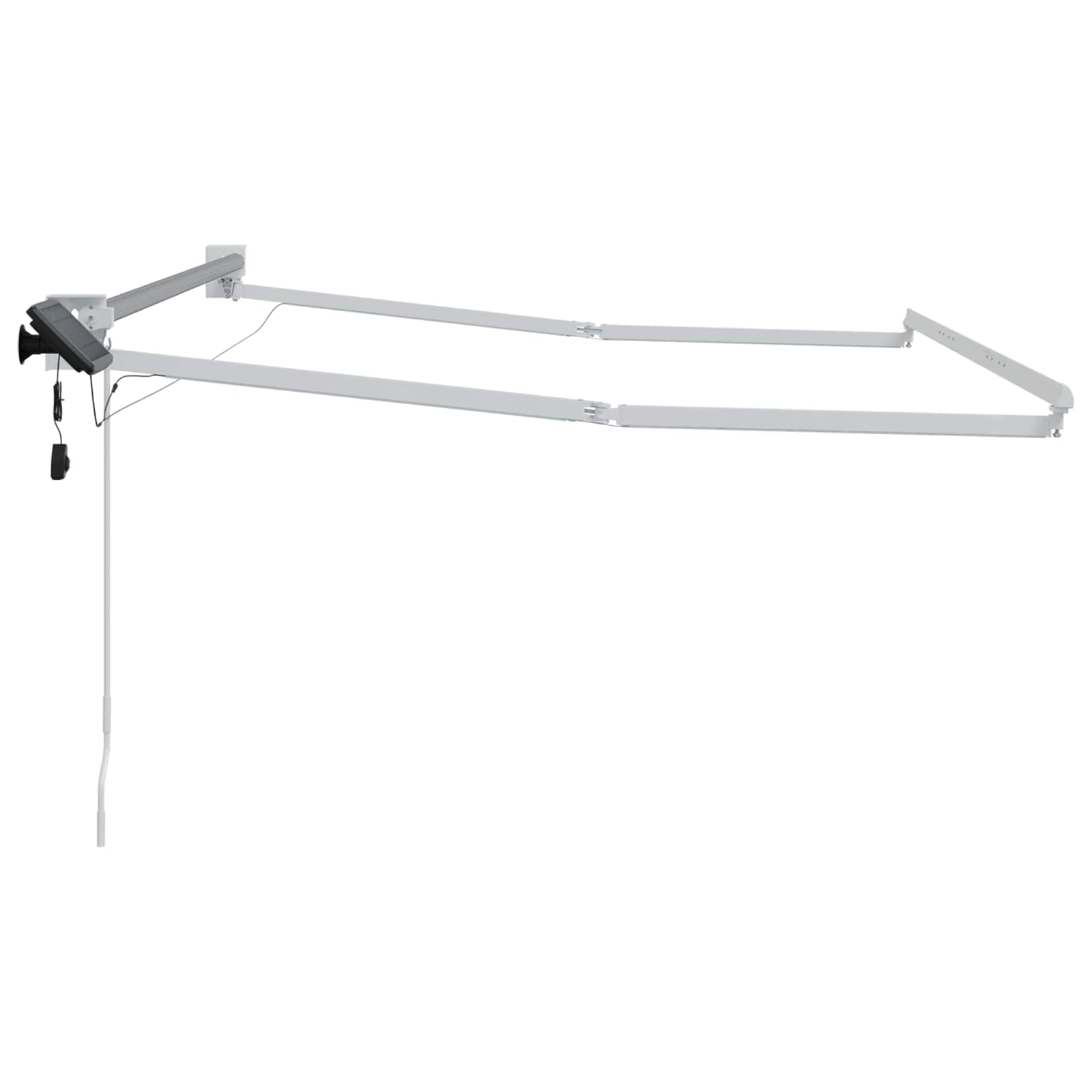 vidaXL Elektrisch uitschuifbaar zonnescherm frame Antraciet 4 × 3 m