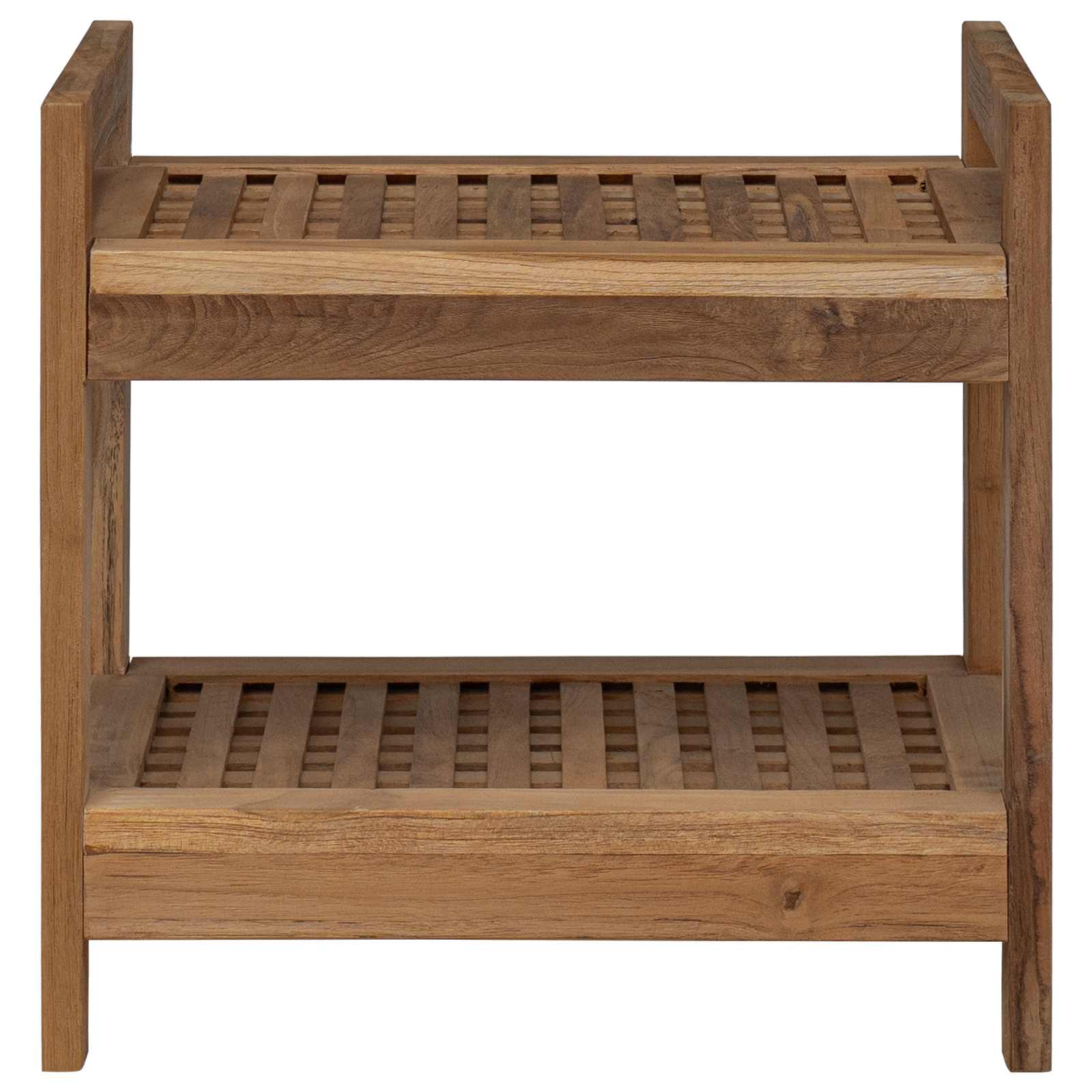 vidaXL Badkamerplank Naturel 45 x 30 x 45 cm Massief Teakhout