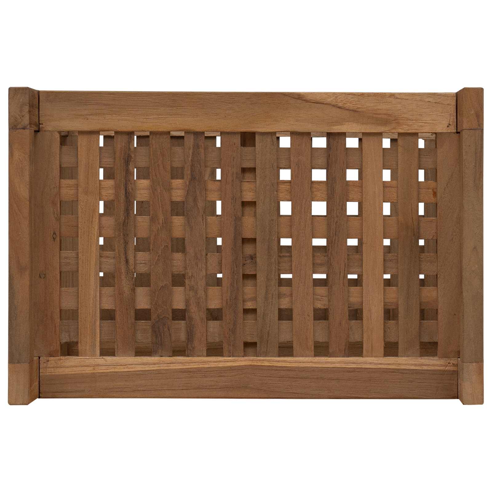 vidaXL Badkamerplank Naturel 45 x 30 x 45 cm Massief Teakhout