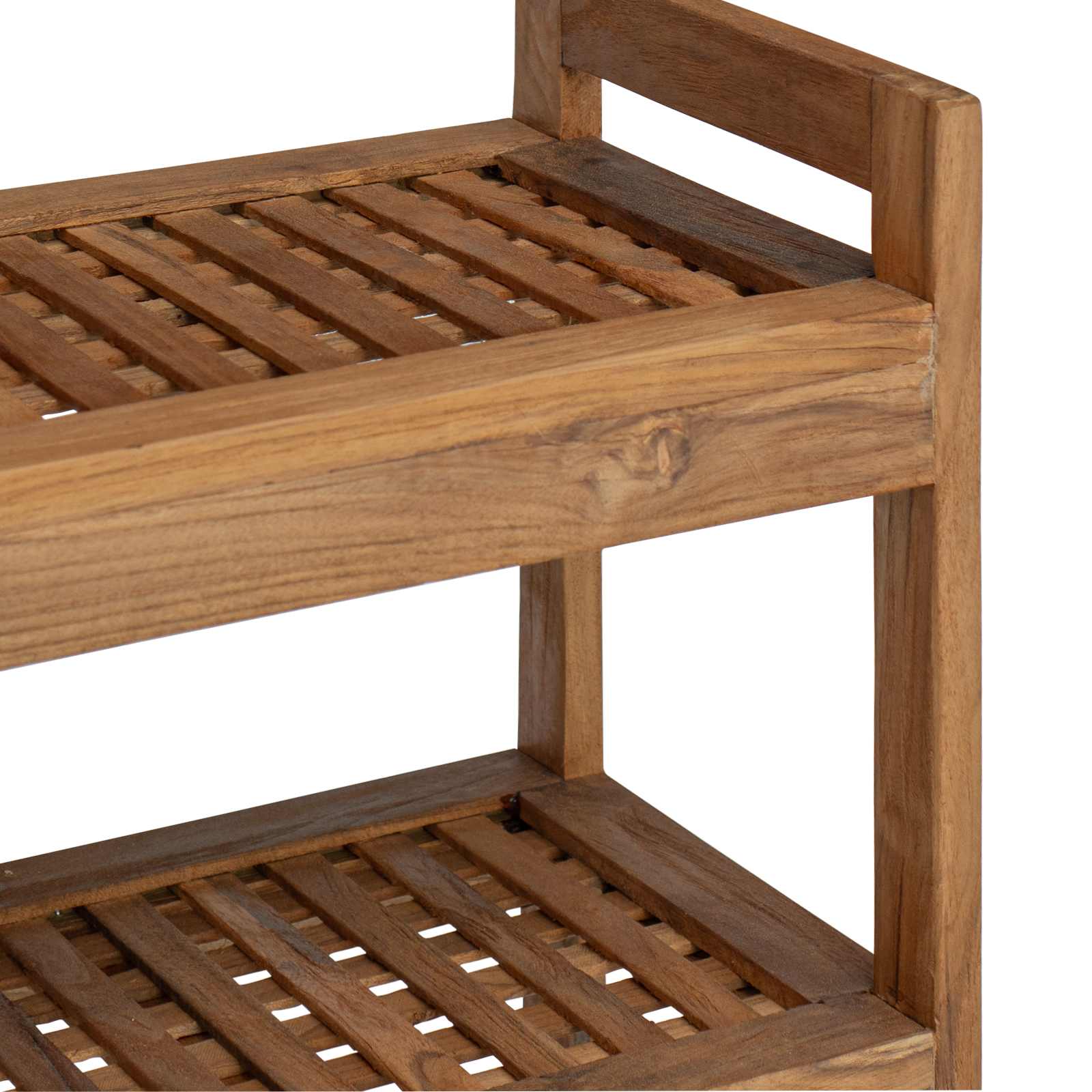 vidaXL Badkamerplank Naturel 45 x 30 x 45 cm Massief Teakhout