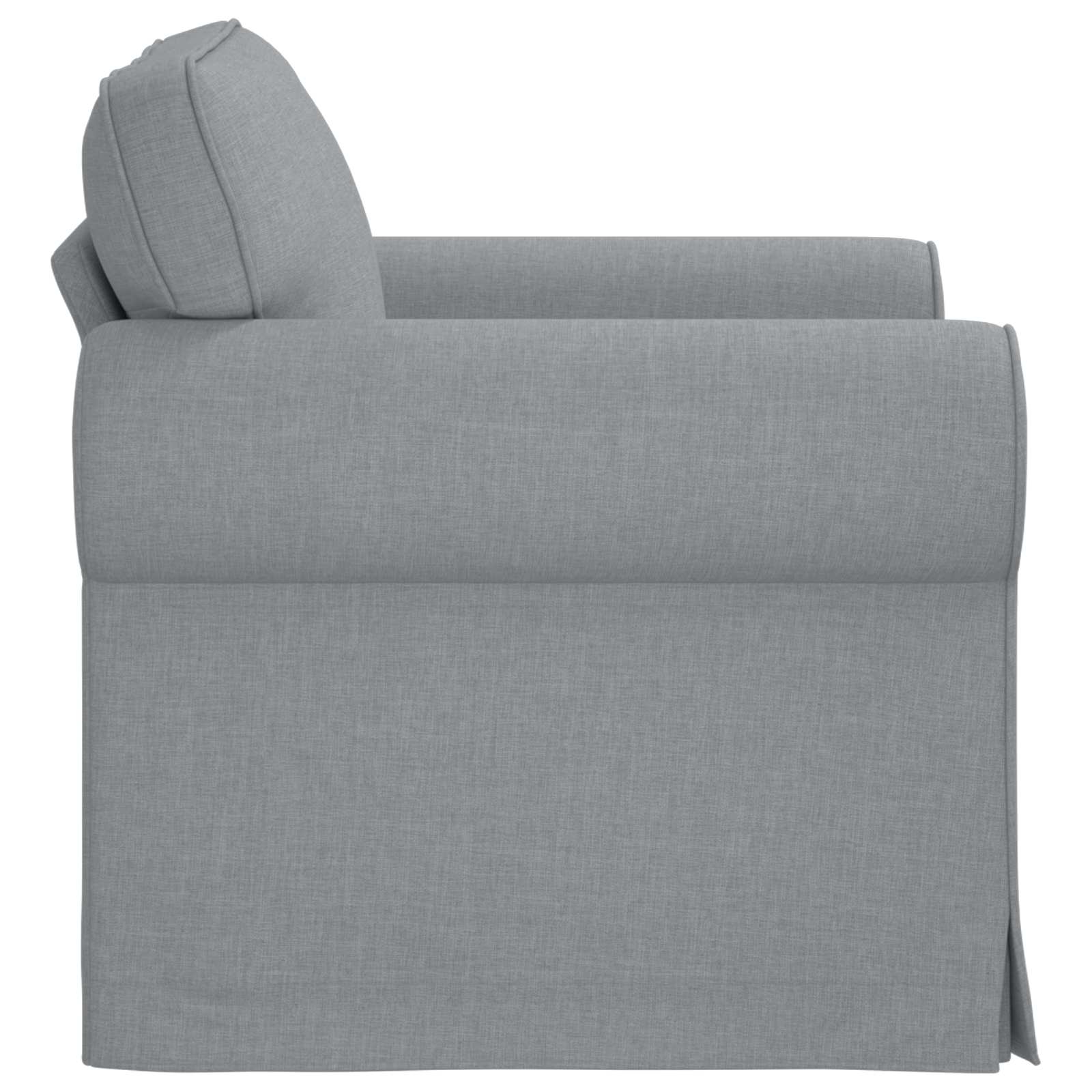 vidaXL Bank Lichtgrijs 215 x 82 x 80 cm Metaal