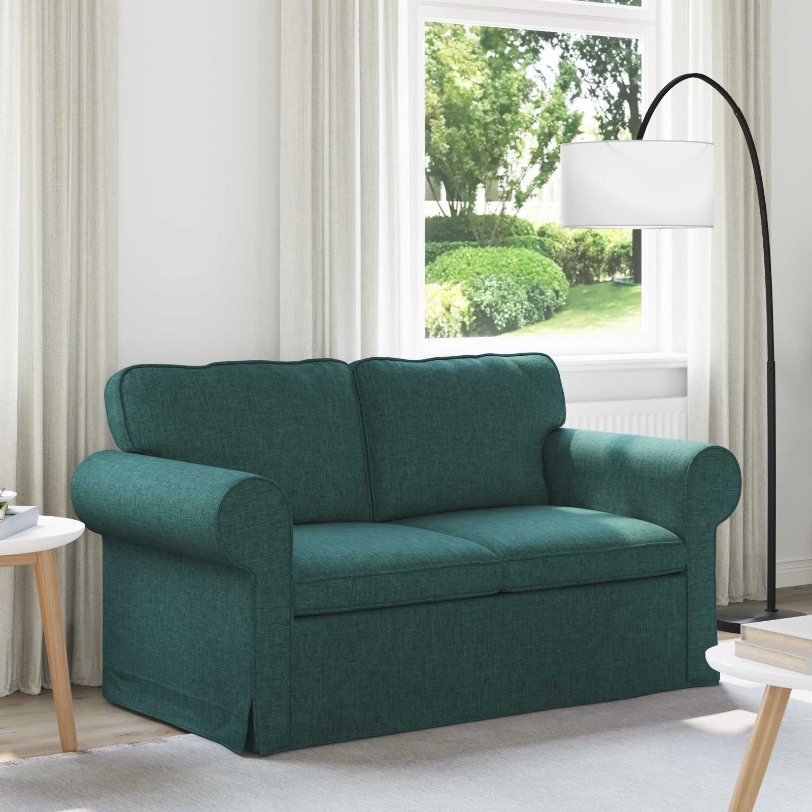 vidaXL Bank Lichtgrijs 215 x 82 x 80 cm Metaal