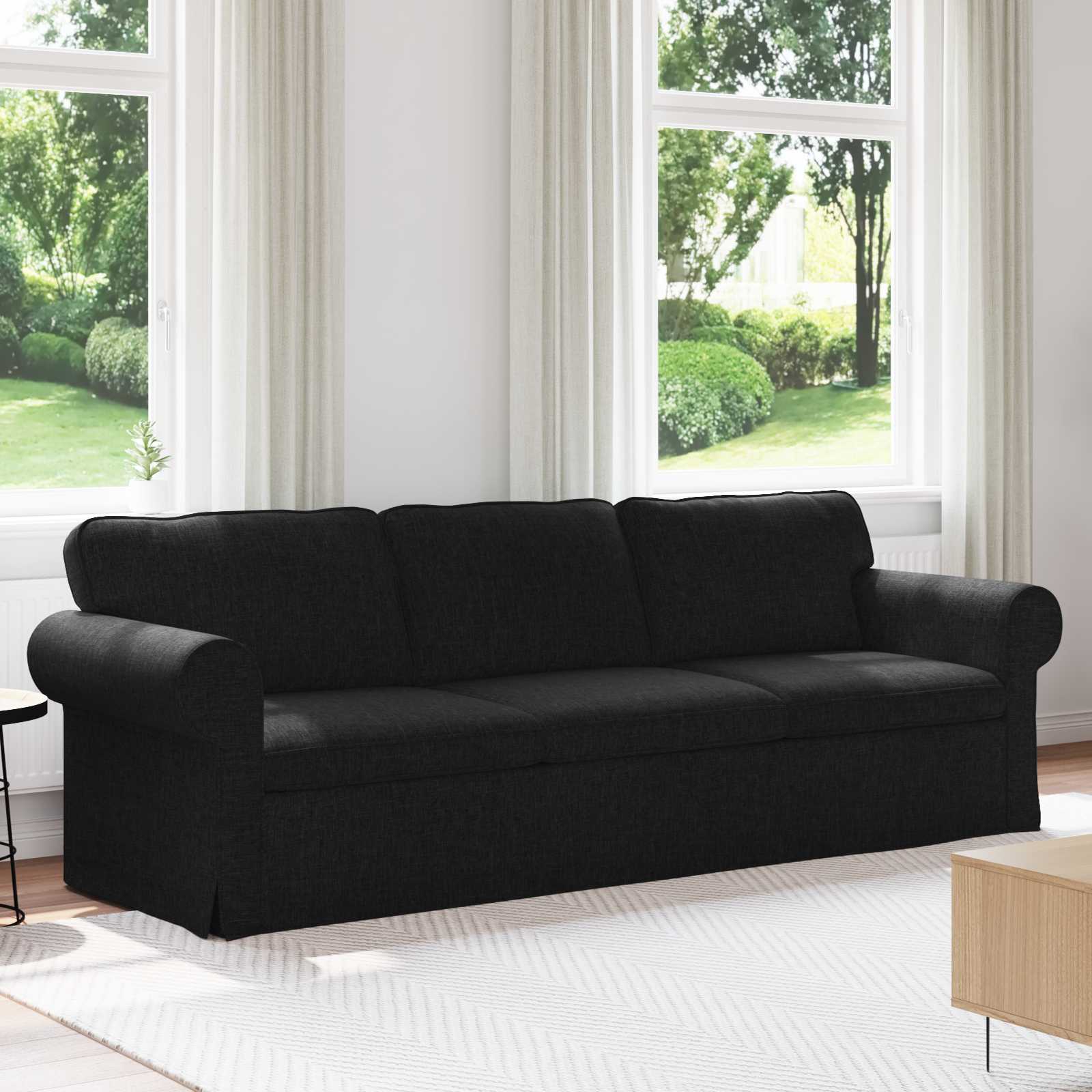 vidaXL Bank Lichtgrijs 215 x 82 x 80 cm Metaal