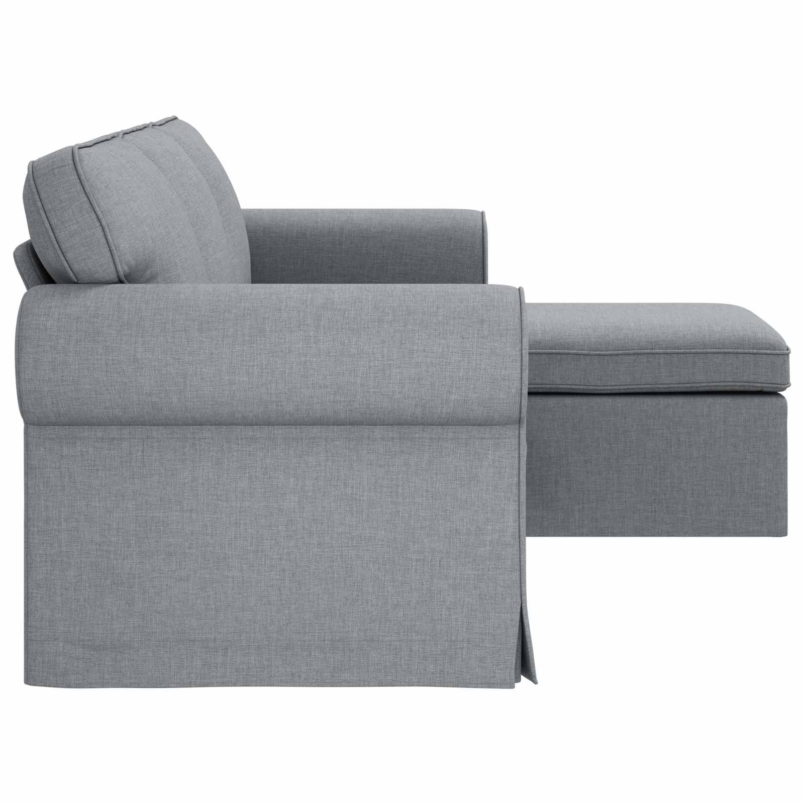 vidaXL Bank Lichtgrijs 215 x 138 x 80 cm Metaal