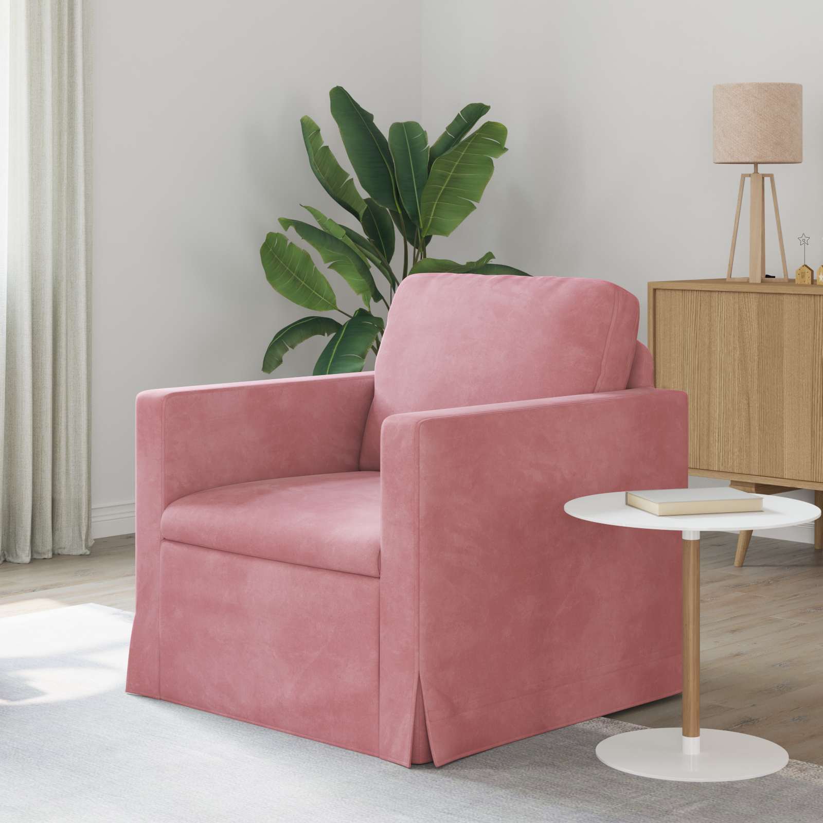 vidaXL Bank 180cm Roze Metaal