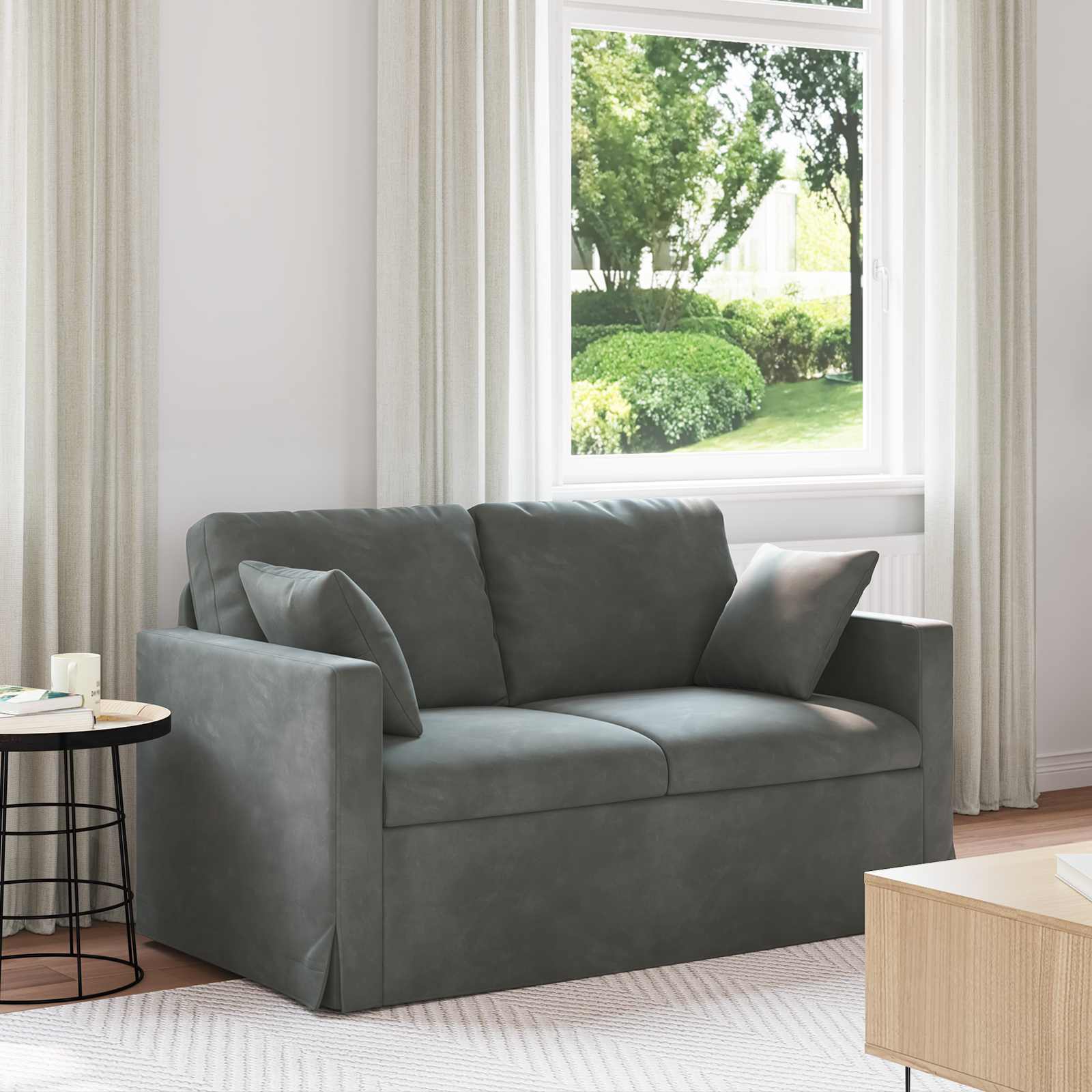 vidaXL Bank 180cm Roze Metaal