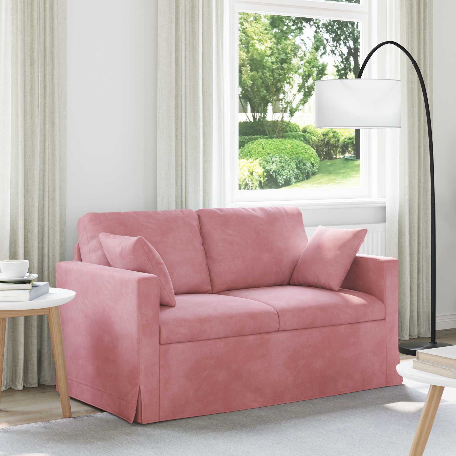 vidaXL Bank 180cm Roze Metaal