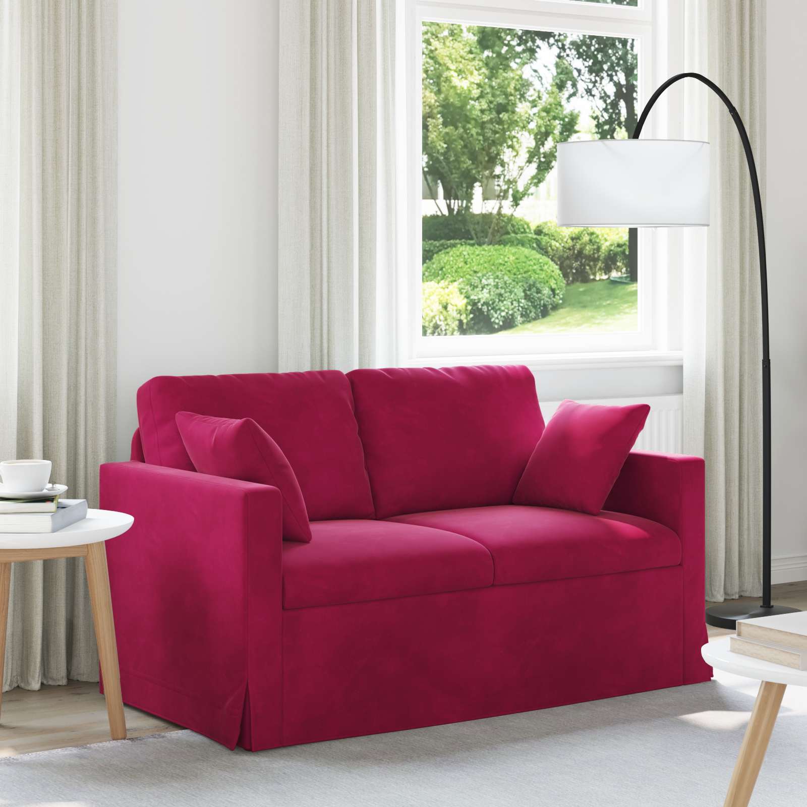 vidaXL Bank 180cm Roze Metaal