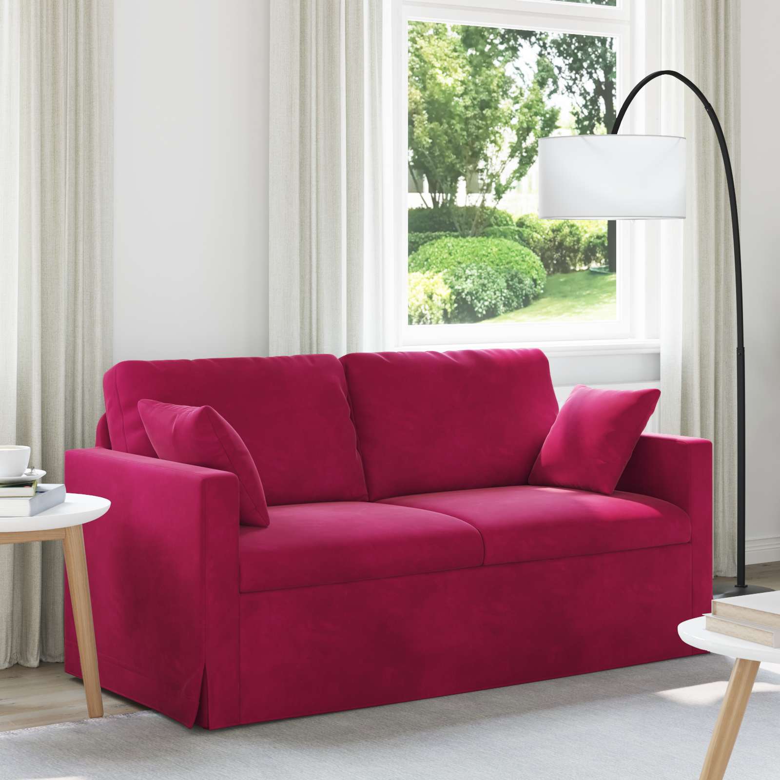 vidaXL Bank 180cm Roze Metaal