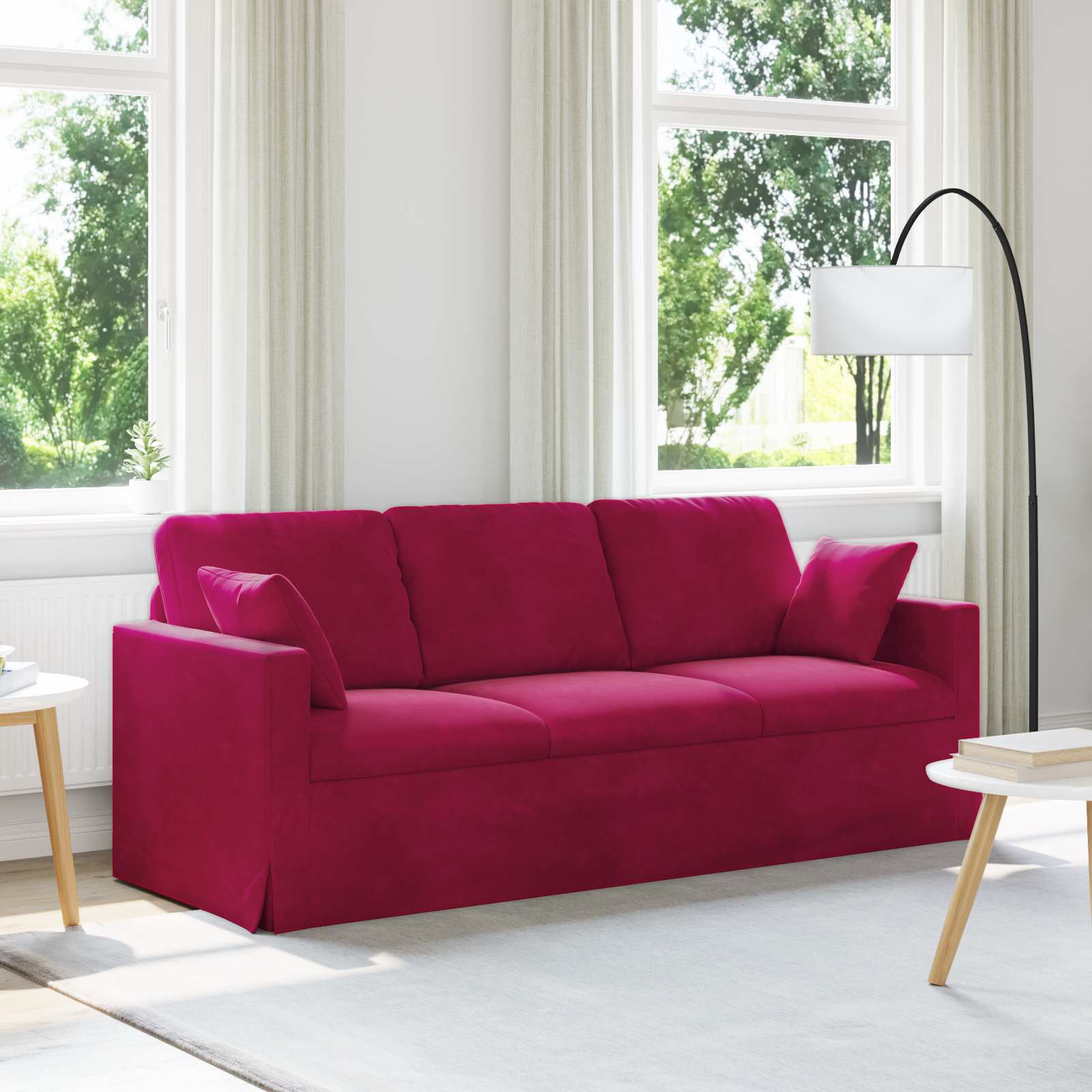 vidaXL Bank 180cm Roze Metaal