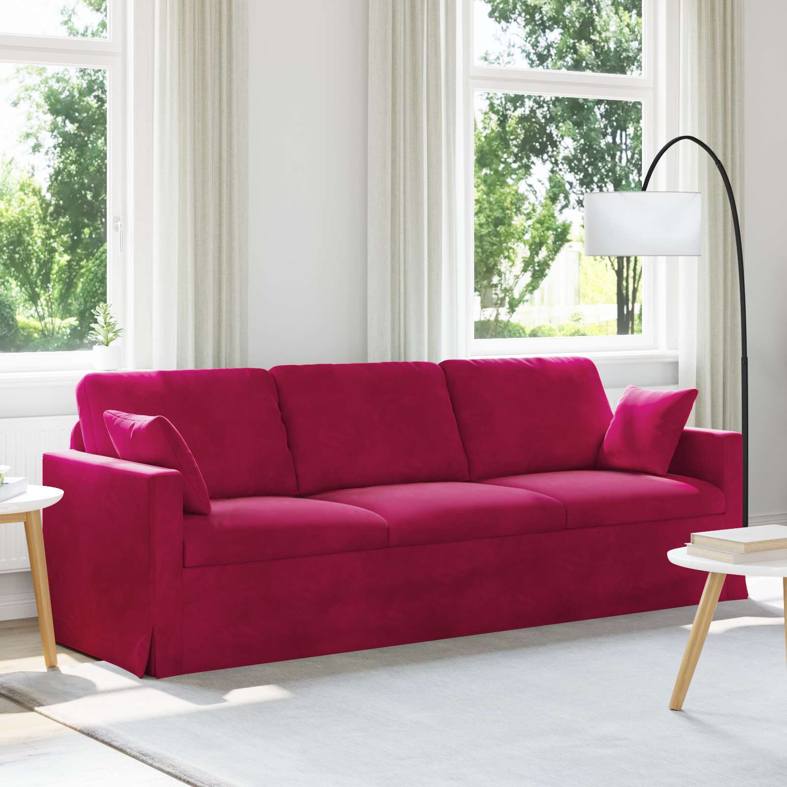 vidaXL Bank 180cm Roze Metaal