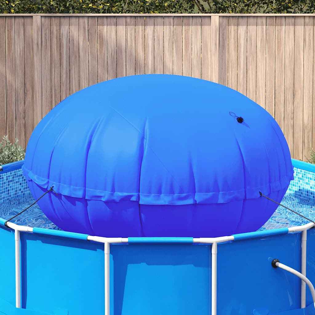 vidaXL Poolkussen voor bovengrond zwembad Blauw Ø 300 cm PVC