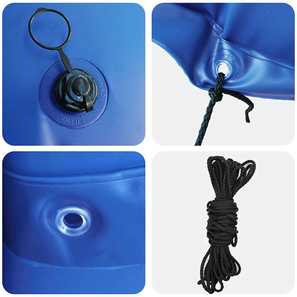 vidaXL Poolkussen voor bovengrond zwembad Blauw Ø 300 cm PVC