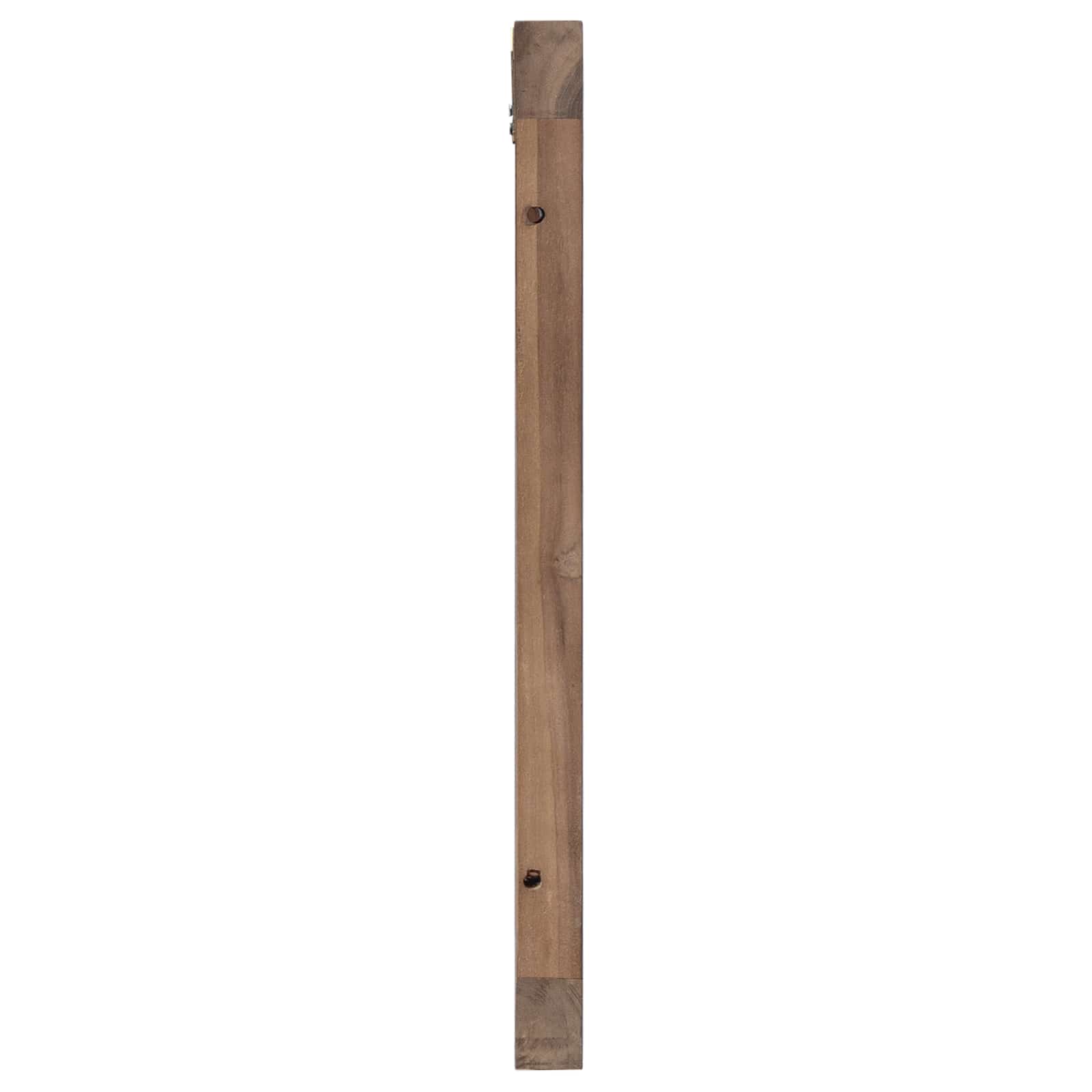 vidaXL Hoofdbord Wandgemonteerd Naturel 100 cm Massief Teakhout