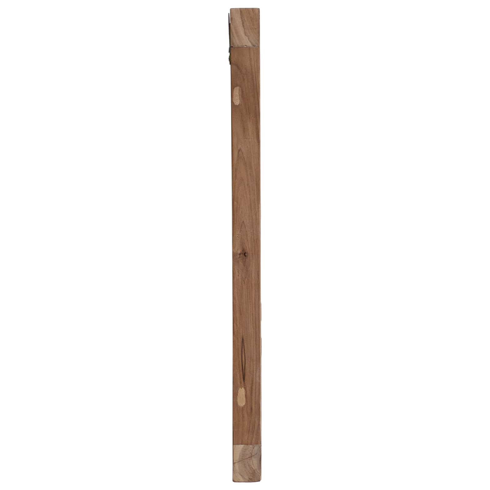 vidaXL Hoofdbord Wandgemonteerd Naturel 100 cm Massief Teakhout