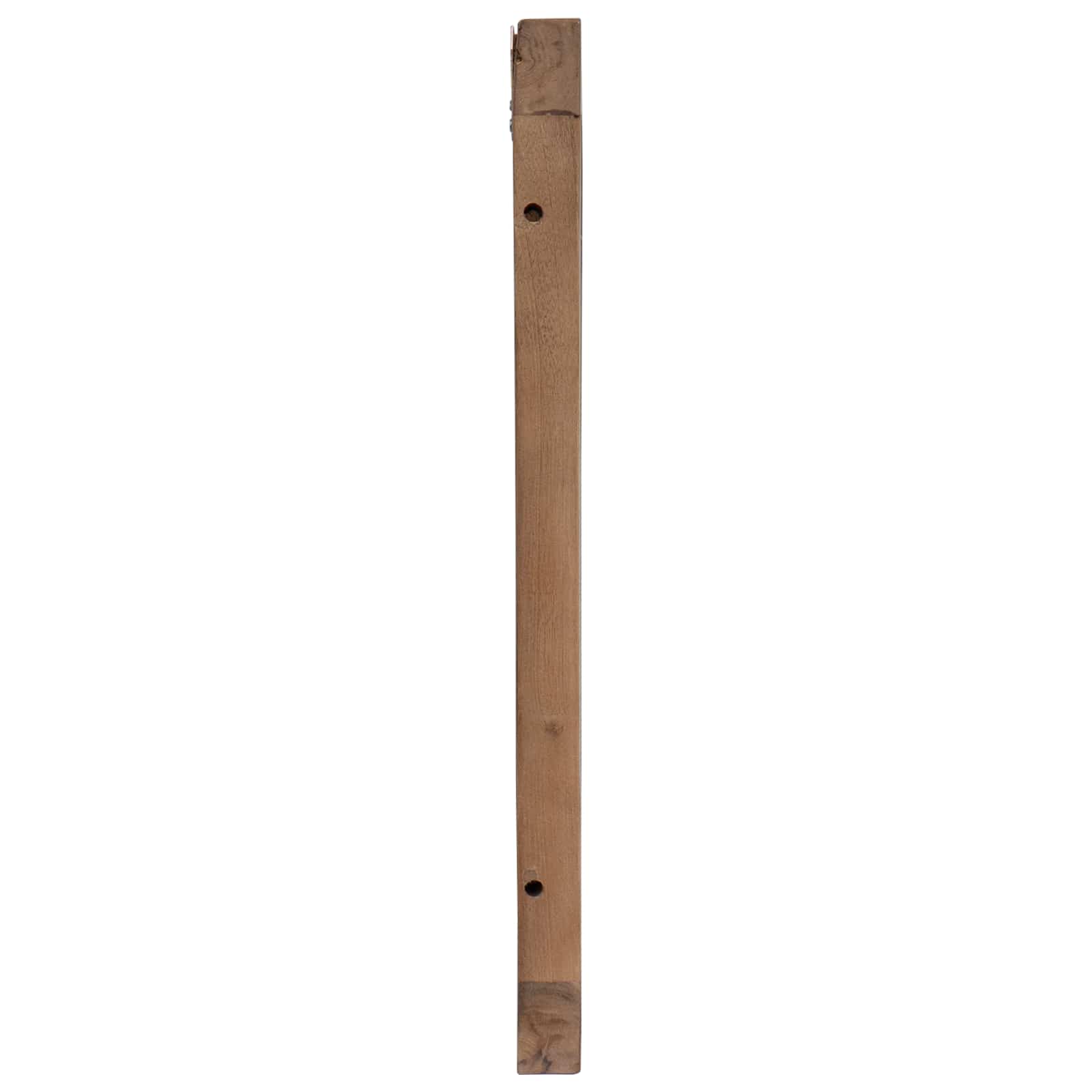 vidaXL Hoofdbord Wandgemonteerd Naturel 100 cm Massief Teakhout