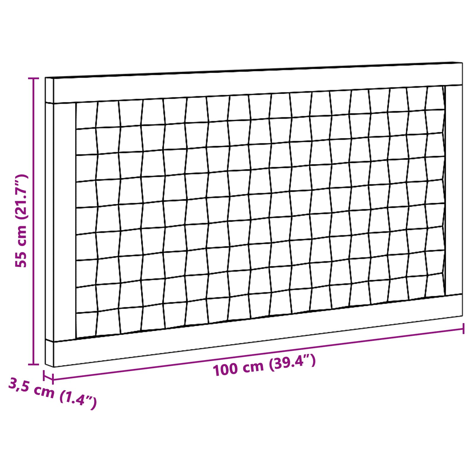 vidaXL Hoofdbord Wandgemonteerd Naturel 120 cm Massief Teakhout